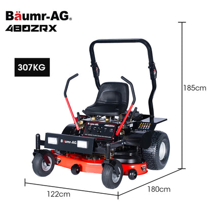 48" Zero Turn Ride-On Mower, 24HP 803cc V-Twin Engine, Electric Start System