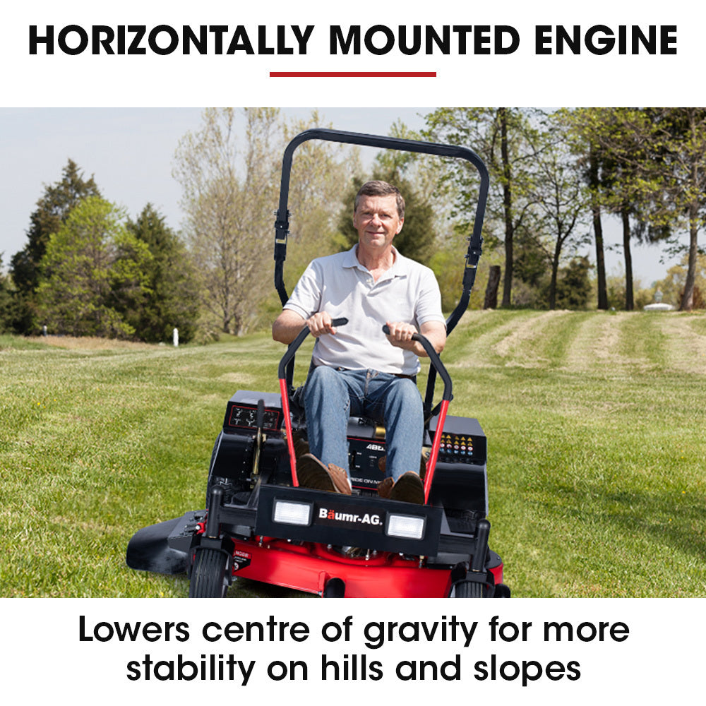 48" Zero Turn Ride-On Mower, 24HP 803cc V-Twin Engine, Electric Start System