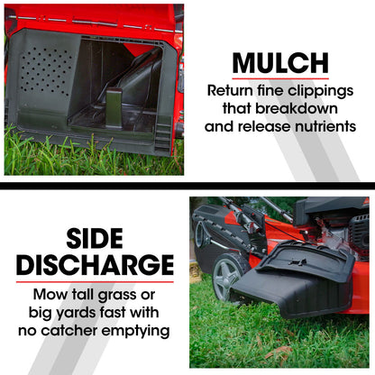 21m 248cc Self-Propelled 4-in-1 Electric Start Lawnmower with Steel Deck