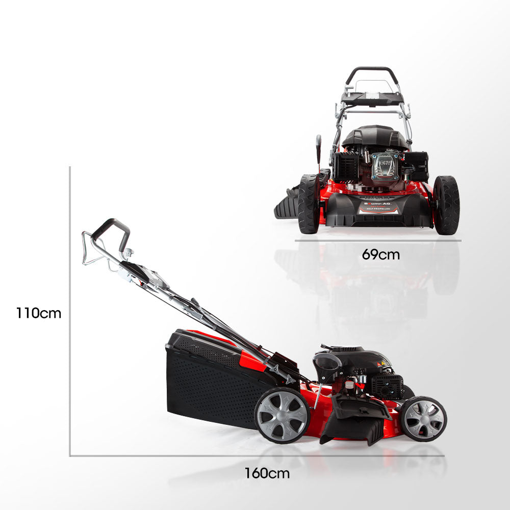 21m 248cc Self-Propelled 4-in-1 Electric Start Lawnmower with Steel Deck