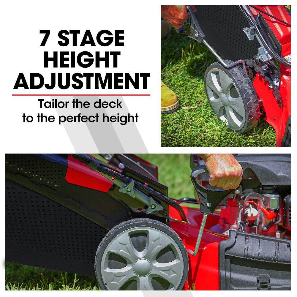 21m 248cc Self-Propelled 4-in-1 Electric Start Lawnmower with Steel Deck