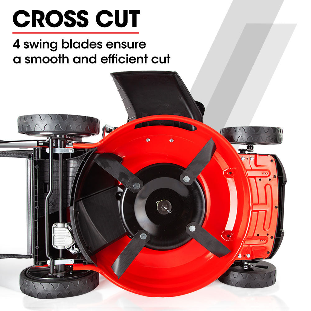 21m 248cc Self-Propelled 4-in-1 Electric Start Lawnmower with Steel Deck