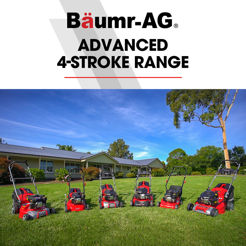 18' 150cc Self-Propelled Lawn Mower, Steel Deck, 7 Heights, 55L Catcher