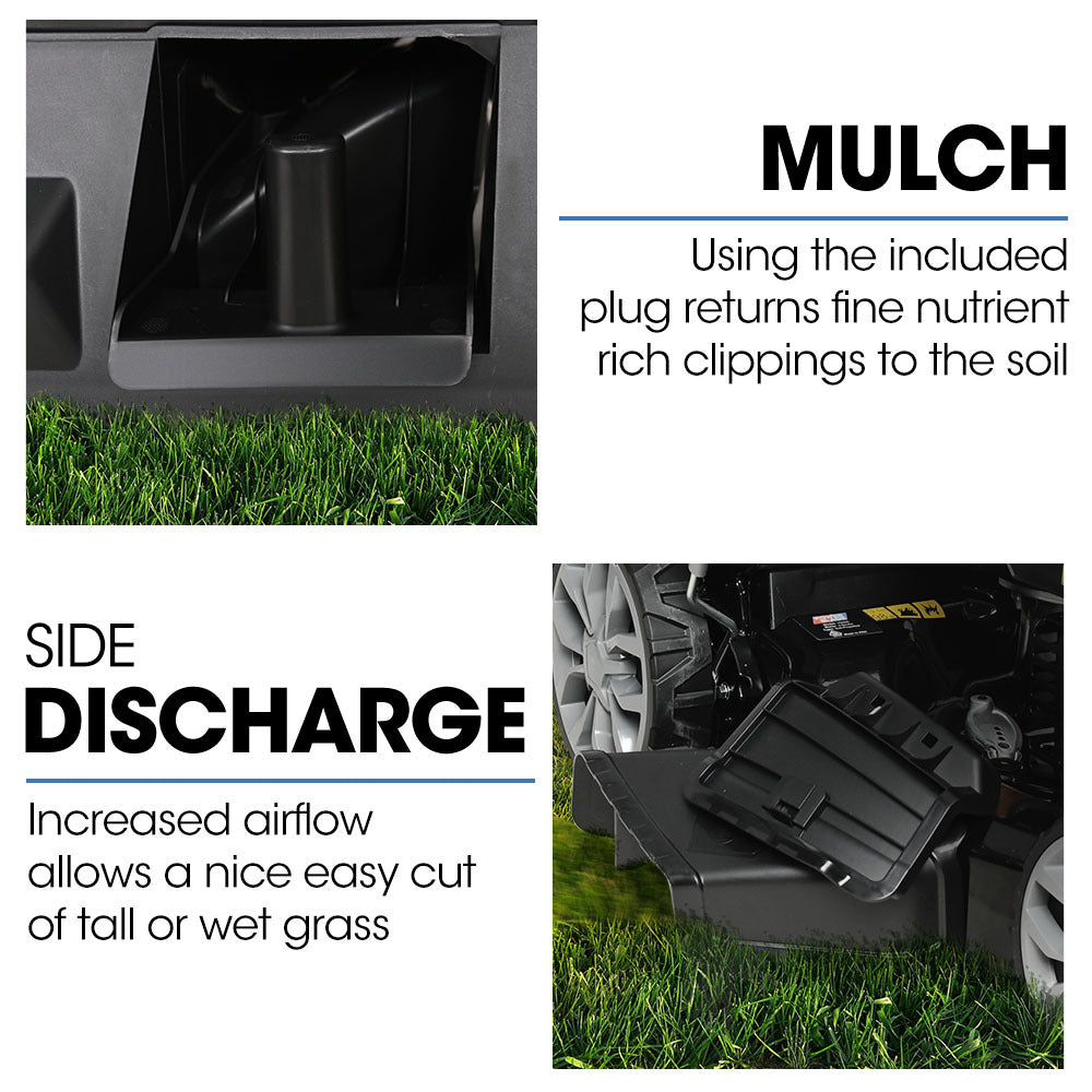 20m Self-Propelled Lawn Mower, 200cc, 7-Height, Steel Deck, 4-Stroke Engine