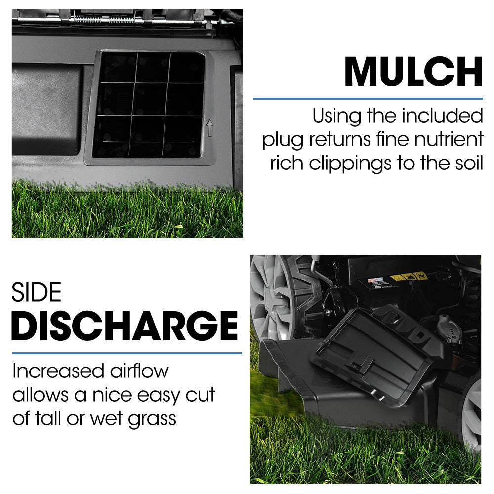 224cc Self-Propelled Lawn Mower, Electric Start, 0.56m Cut Width, 60L Catcher