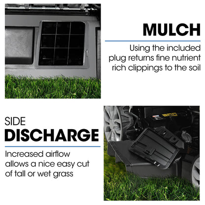 224cc Self-Propelled Lawn Mower, Electric Start, 0.56m Cut Width, 60L Catcher