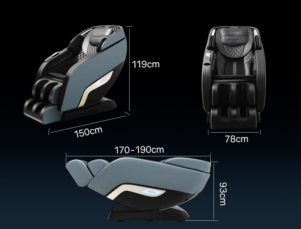 Ultimate Zero Gravity Recliner with Heat, Bluetooth, and 145cm SL-Track Massage