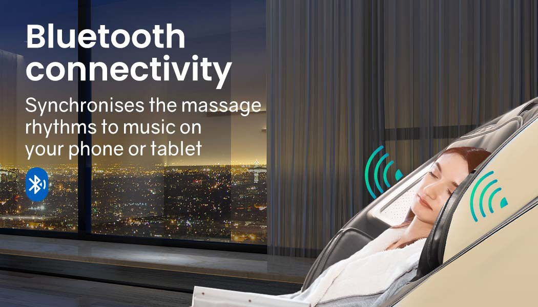 Zero Gravity Full Body Massage Recliner Chair with Heat & Bluetooth, 145cm Track