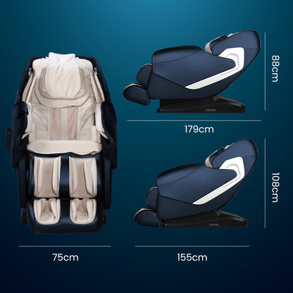 Electric Full Body Massage Chair with Heat, Bluetooth & Zero Gravity Recline