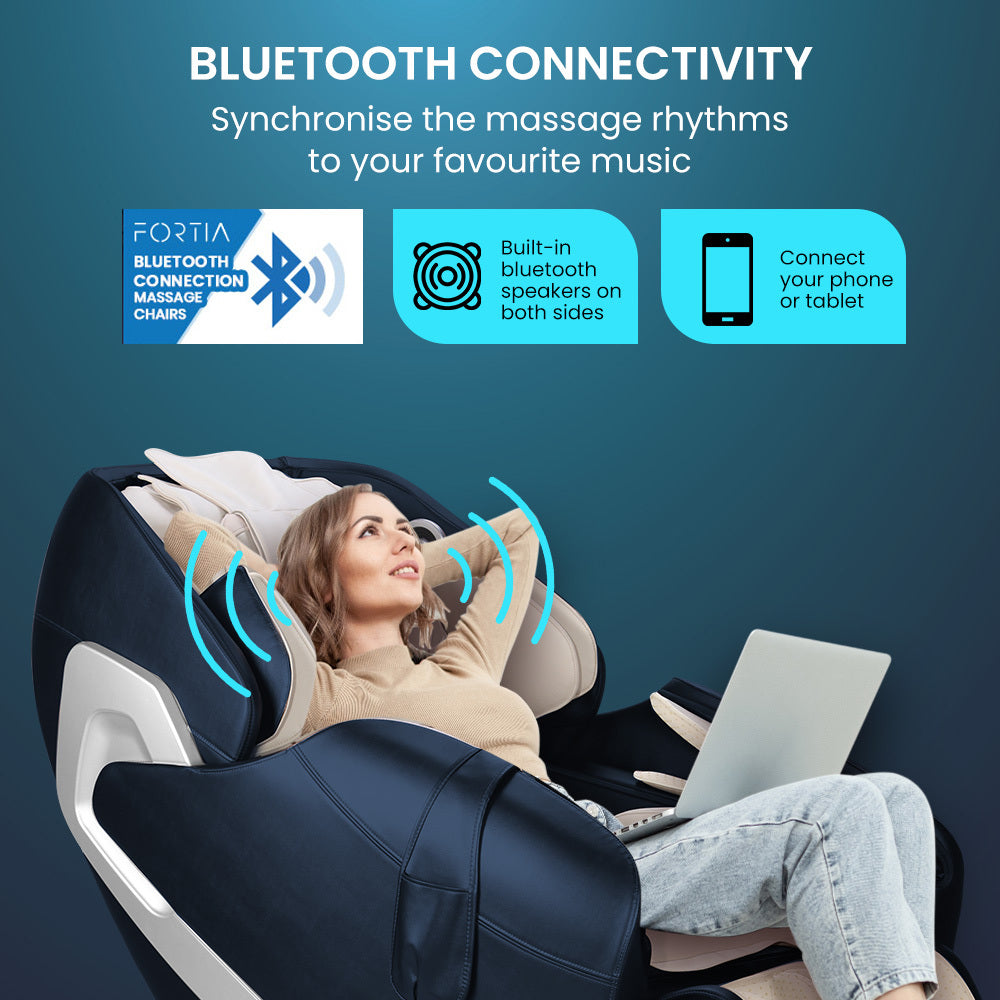 Electric Full Body Massage Chair with Heat, Bluetooth & Zero Gravity Recline