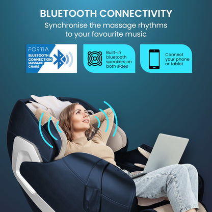 Electric Full Body Massage Chair with Heat, Bluetooth & Zero Gravity Recline