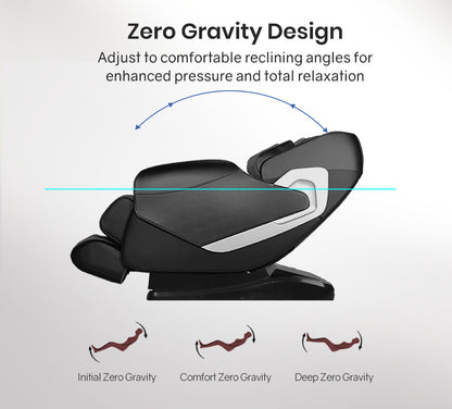Luxury Full Body Massage Chair with 135cm SL-Track, Heat, and Bluetooth Audio