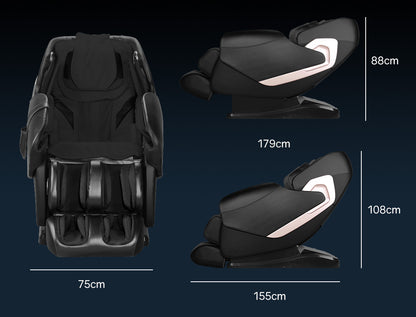 Luxury Full Body Massage Chair with 135cm SL-Track, Heat, and Bluetooth Audio