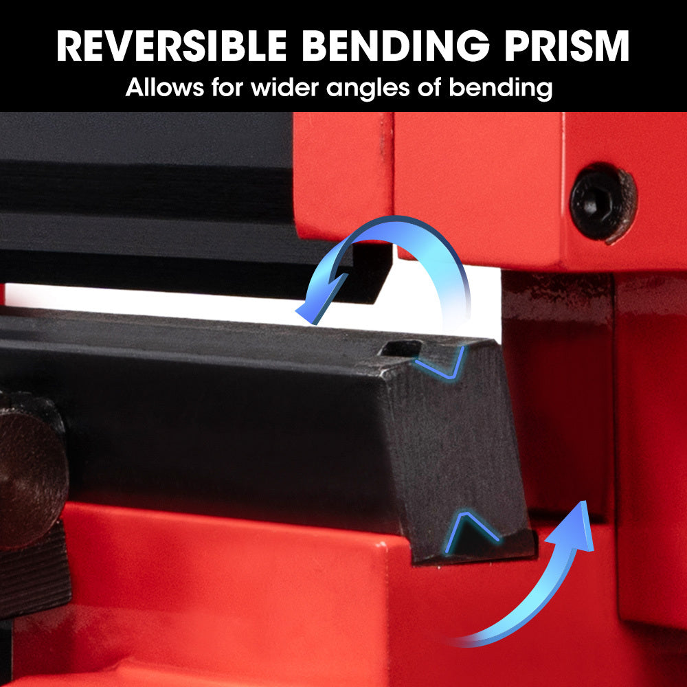 Compact Metal Brake Press & Shear - Manual Bender with Adjustable Angles