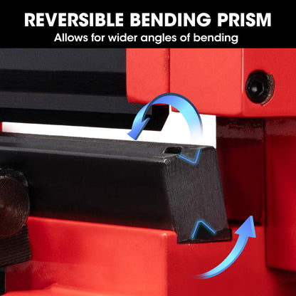 Compact Metal Brake Press & Shear - Manual Bender with Adjustable Angles