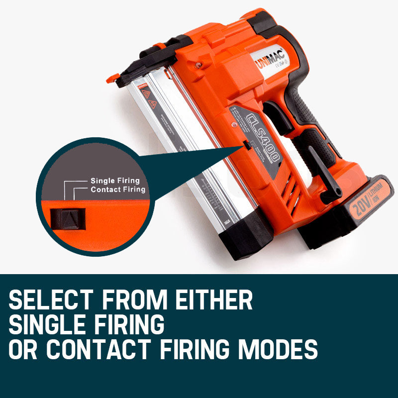 Cordless 20V Lithium Finish Nailer, 16ga 0.015-0.05m Nails, with LED & Case