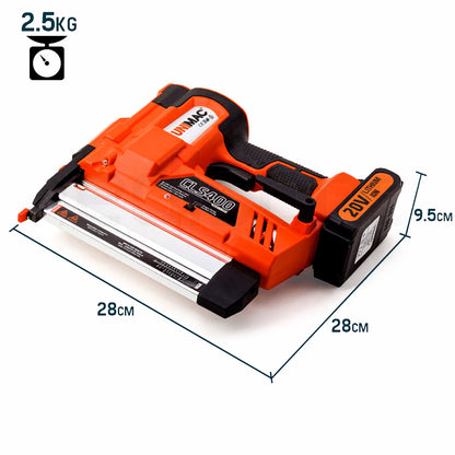 Cordless 20V Lithium Finish Nailer, 16ga 0.015-0.05m Nails, with LED & Case