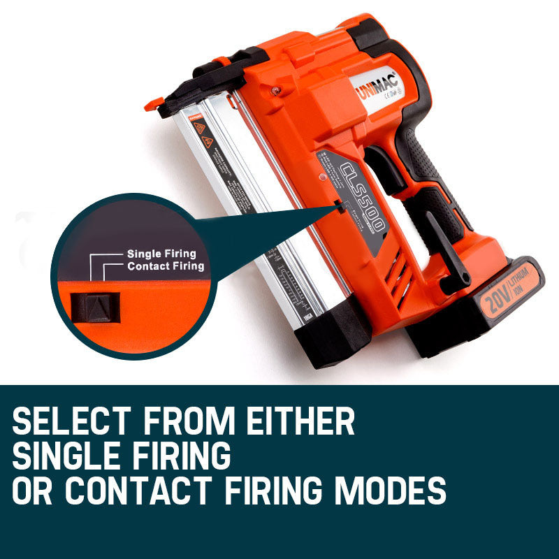 Cordless 20V 2-in-1 Brad Nailer and Stapler with 0.15-0.5m Fasteners