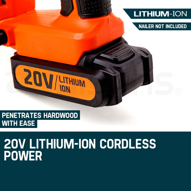 20V Lithium Ion Rechargeable Battery for Cordless Nail Gun, 0.5 kg