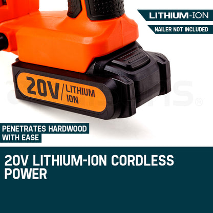 20V Lithium Ion Rechargeable Battery for Cordless Nail Gun, 0.5 kg