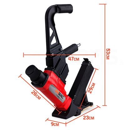 Heavy Duty Pneumatic Floor Nail Gun, 0.37-0.50m 16ga Air Driver, Lightweight