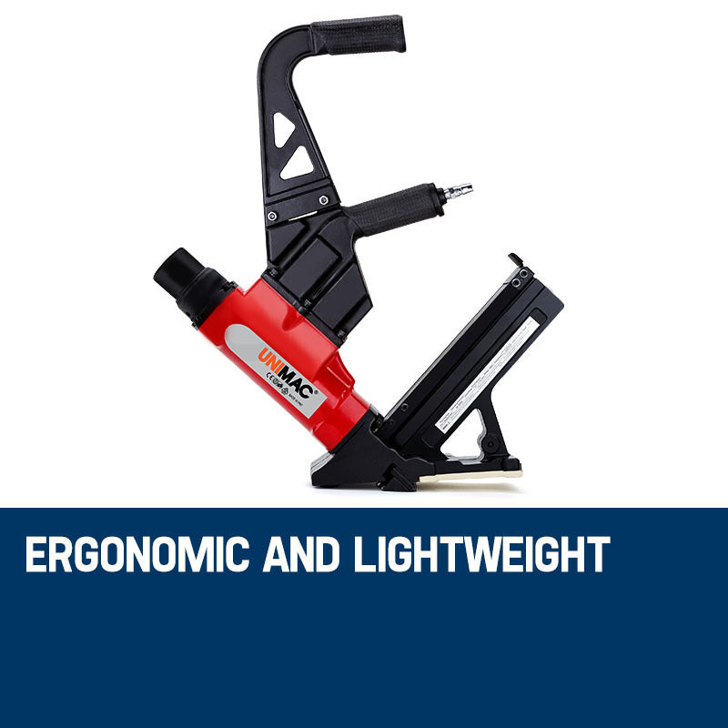 Heavy Duty Pneumatic Floor Nail Gun, 0.37-0.50m 16ga Air Driver, Lightweight