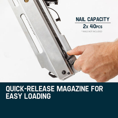 Heavy-Duty 0.05-0.09m Angled Framing Nail Gun with 120PSI Pneumatic Power