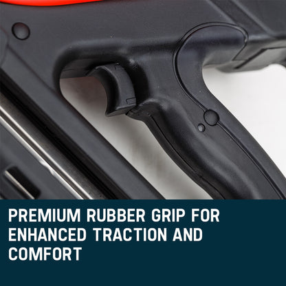 34° Cordless Gas Framing Nailer with 0.05-0.09m Nails & Dual Li-Ion Batteries