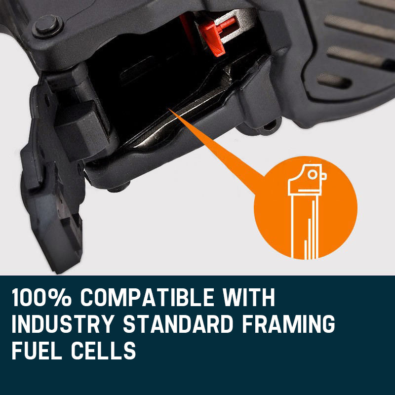 34° Cordless Gas Framing Nailer with 0.05-0.09m Nails & Dual Li-Ion Batteries