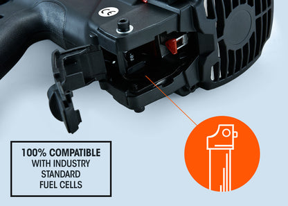 Gas Framing Nailer, 0.05-0.09m Nails, Brushless Motor, 2 Li-Ion Batteries Included