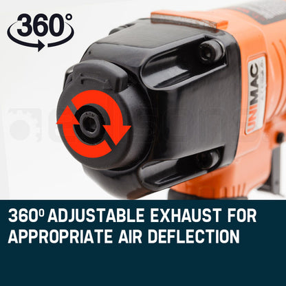 2-in-1 Pneumatic Stapler/Brad Nailer, Lightweight 1.46kg, 15-50mm Nails