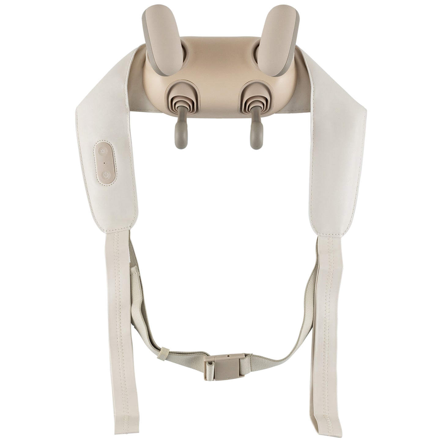 Neck Shoulder Massager 4D Deep Tissue Kneading Shiatsu Massage Machine-Beige