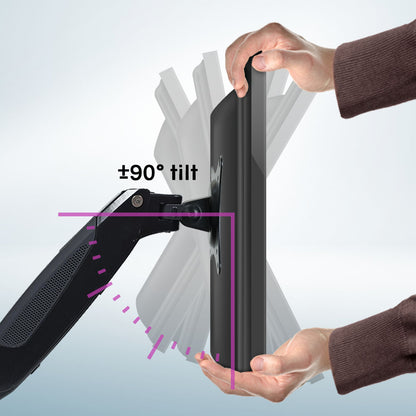 Triple Monitor Desk Mount Stand with Adjustable Arms for 0.38 to 0.81 Meter Displays