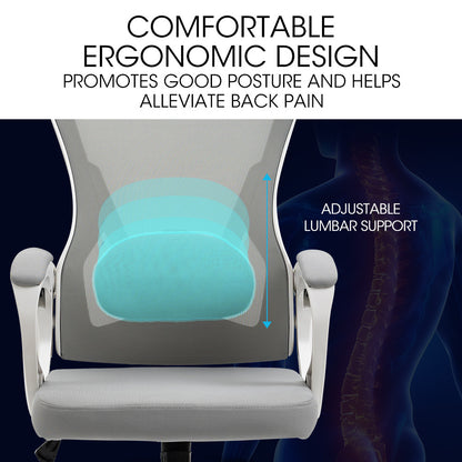 Ergonomic Mesh Recliner Office Chair with Lumbar Support, 0.6m, 120kg Capacity