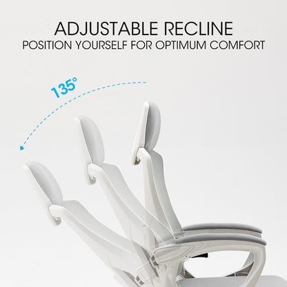 Ergonomic Mesh Recliner Office Chair with Lumbar Support, 0.6m, 120kg Capacity
