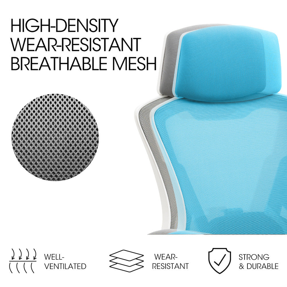 Ergonomic Mesh Recliner Office Chair with Lumbar Support, 0.6m, 120kg Capacity