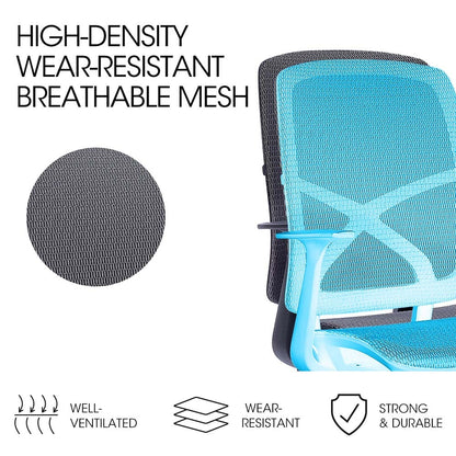 Ergonomic Office Chair with Mesh Fabric, Adjustable Recline, 120kg Capacity