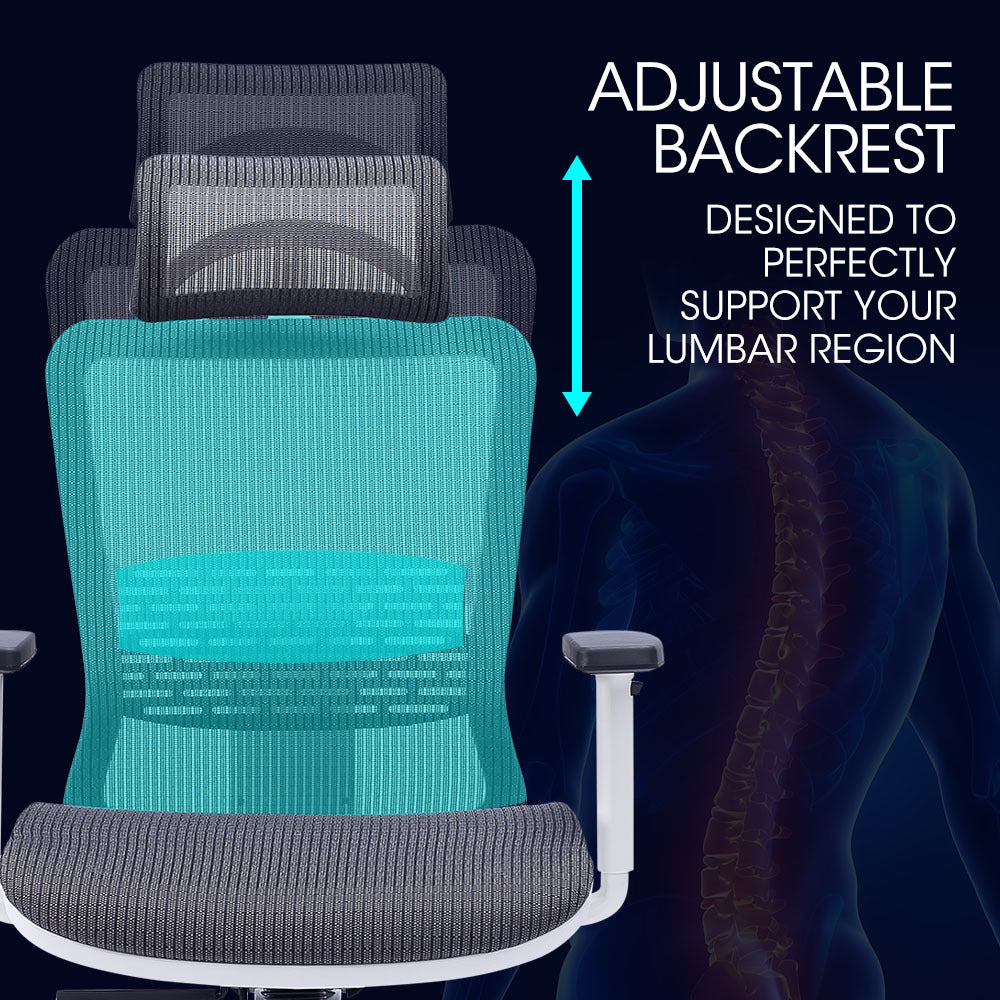 Ergonomic Mesh Office Chair with Lumbar Support and Adjustable Features