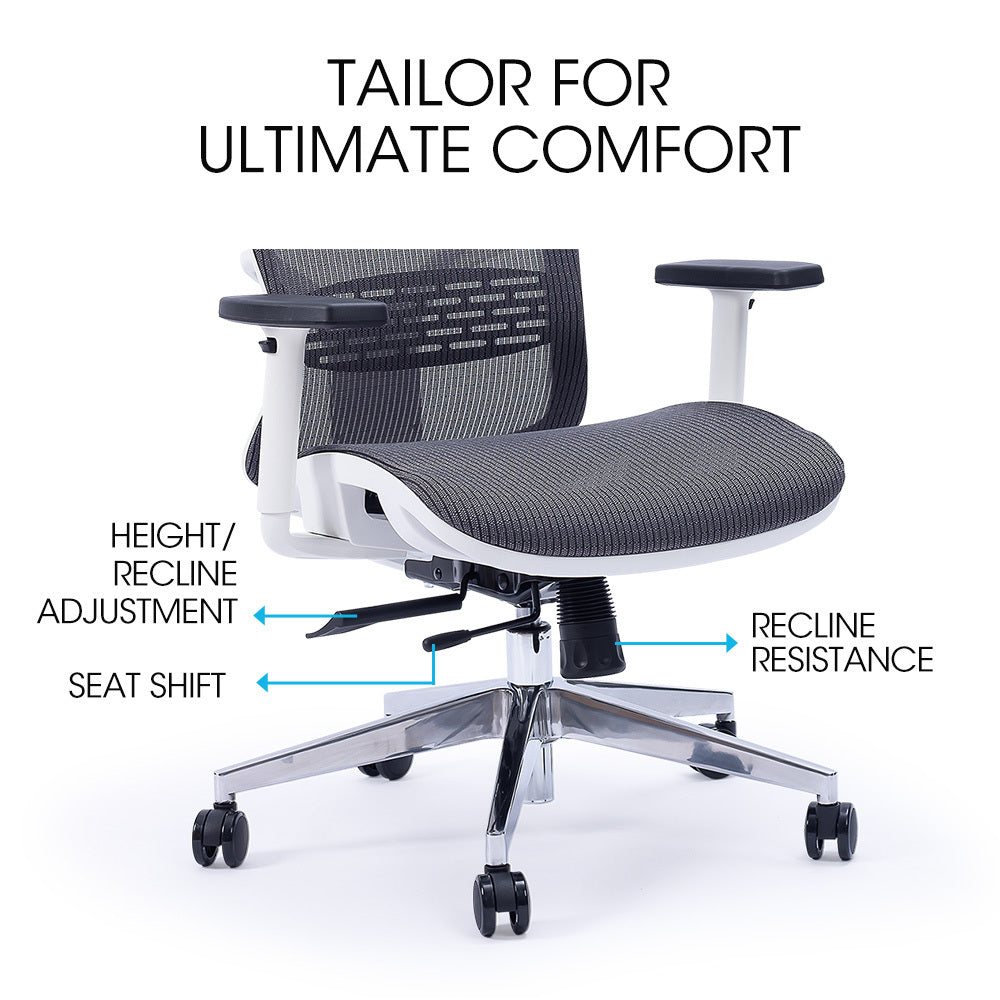 Ergonomic Mesh Office Chair with Lumbar Support and Adjustable Features