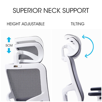 Ergonomic Mesh Office Chair with Lumbar Support and Adjustable Features