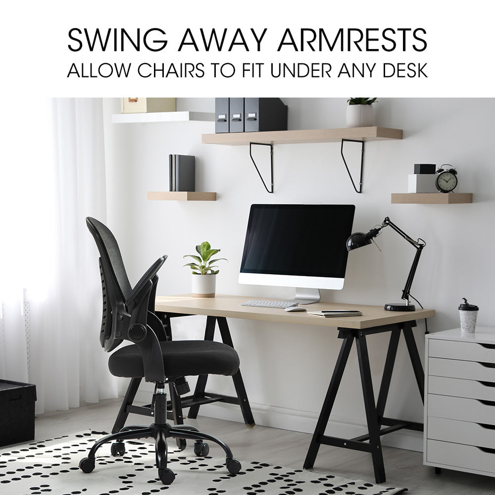 Ergonomic Mesh Office Chair with Adjustable Recline and Armrests, 0.6m Base