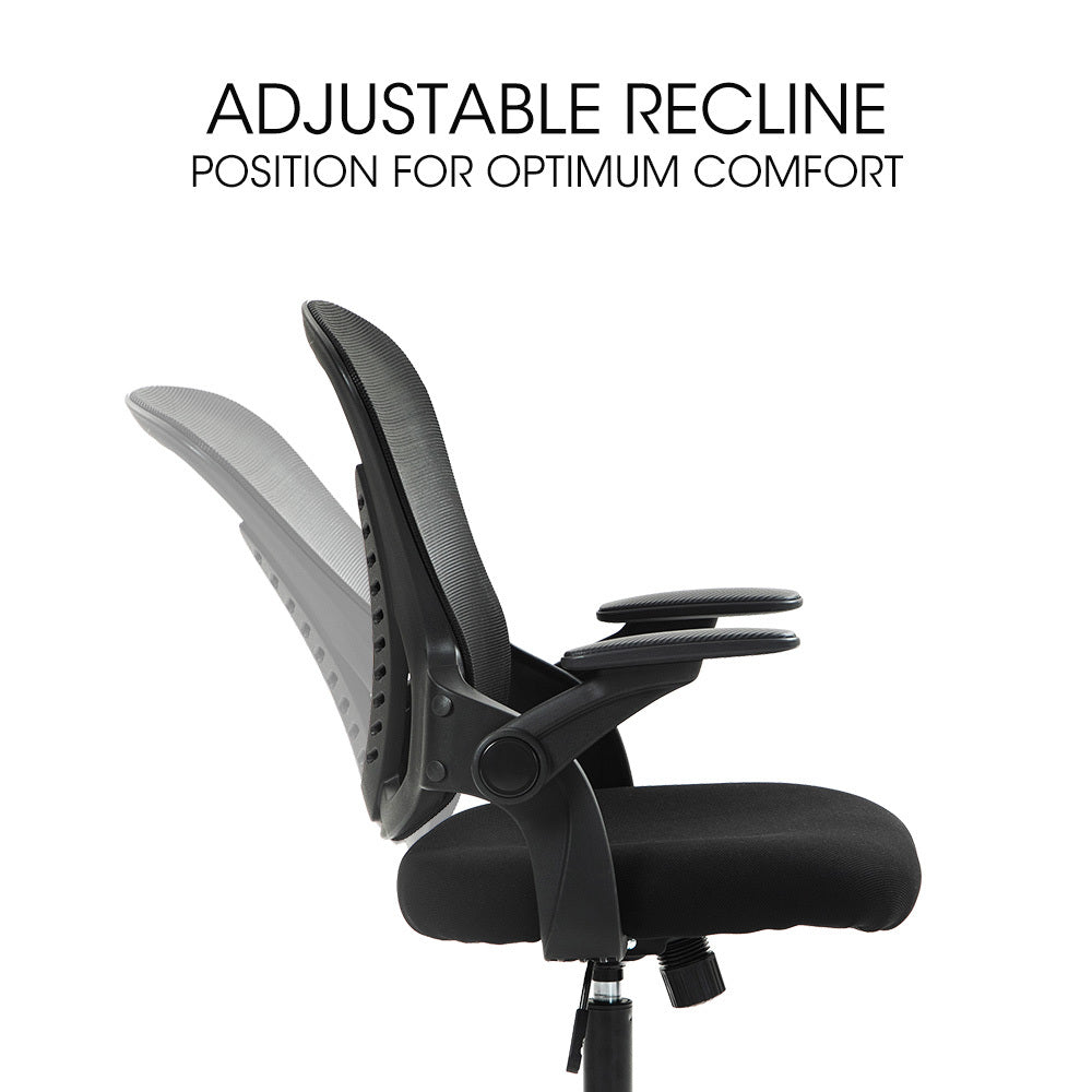 Ergonomic Mesh Office Chair with Adjustable Recline and Armrests, 0.6m Base