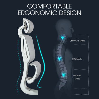Ergonomic Office Chair with Mesh, Adjustable Lumbar, Headrest, and Armrests