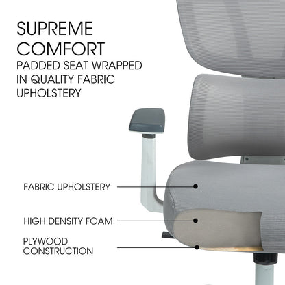 Ergonomic Office Chair with Mesh, Adjustable Lumbar, Headrest, and Armrests