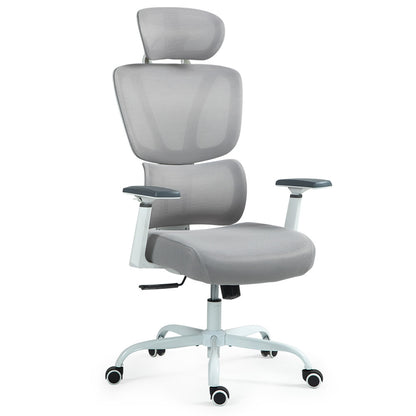 Ergonomic Office Chair with Mesh, Adjustable Lumbar, Headrest, and Armrests