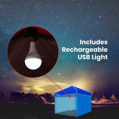 Navy Blue Gazebo Accessory Pack: Walls, Bag & USB LED Light for 3x3m Model