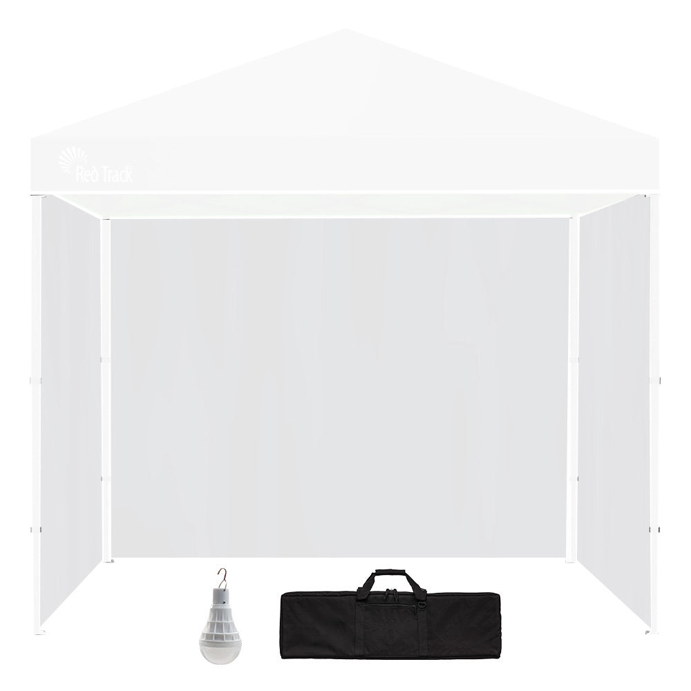 3x3m Gazebo Accessory Set: Walls, Carry Bag & USB Rechargeable LED Light
