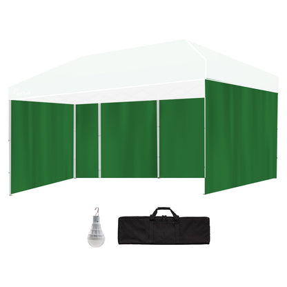 Accessory Pack for 6x3m Gazebo with Walls, Wheeled Bag, and USB LED Light