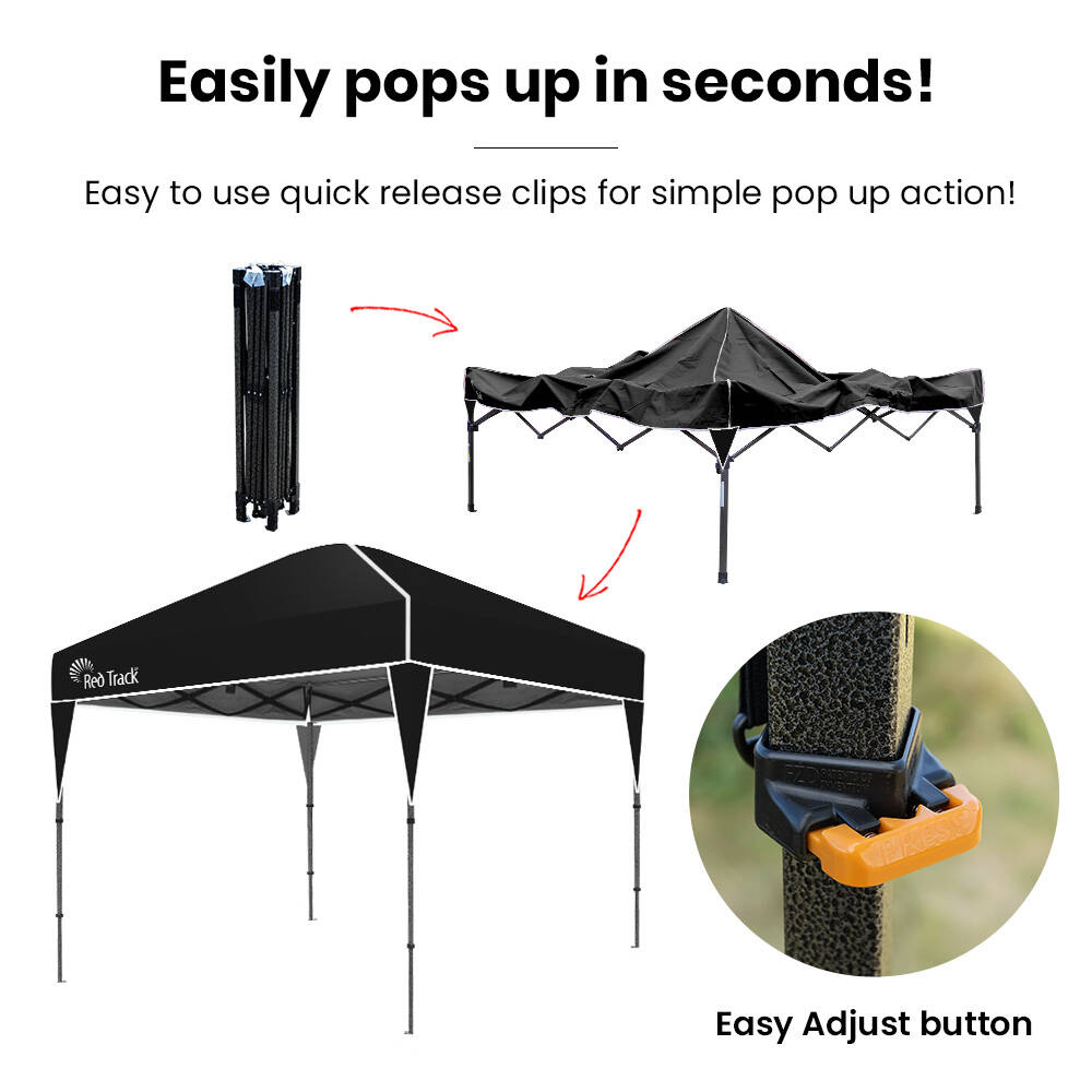 Ultra-Compact 3.6x2.2m Folding Gazebo with Carry Bag & UV Protection