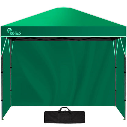 Compact 3.6x2.2m Green Folding Gazebo with Walls, Portable Outdoor Marquee